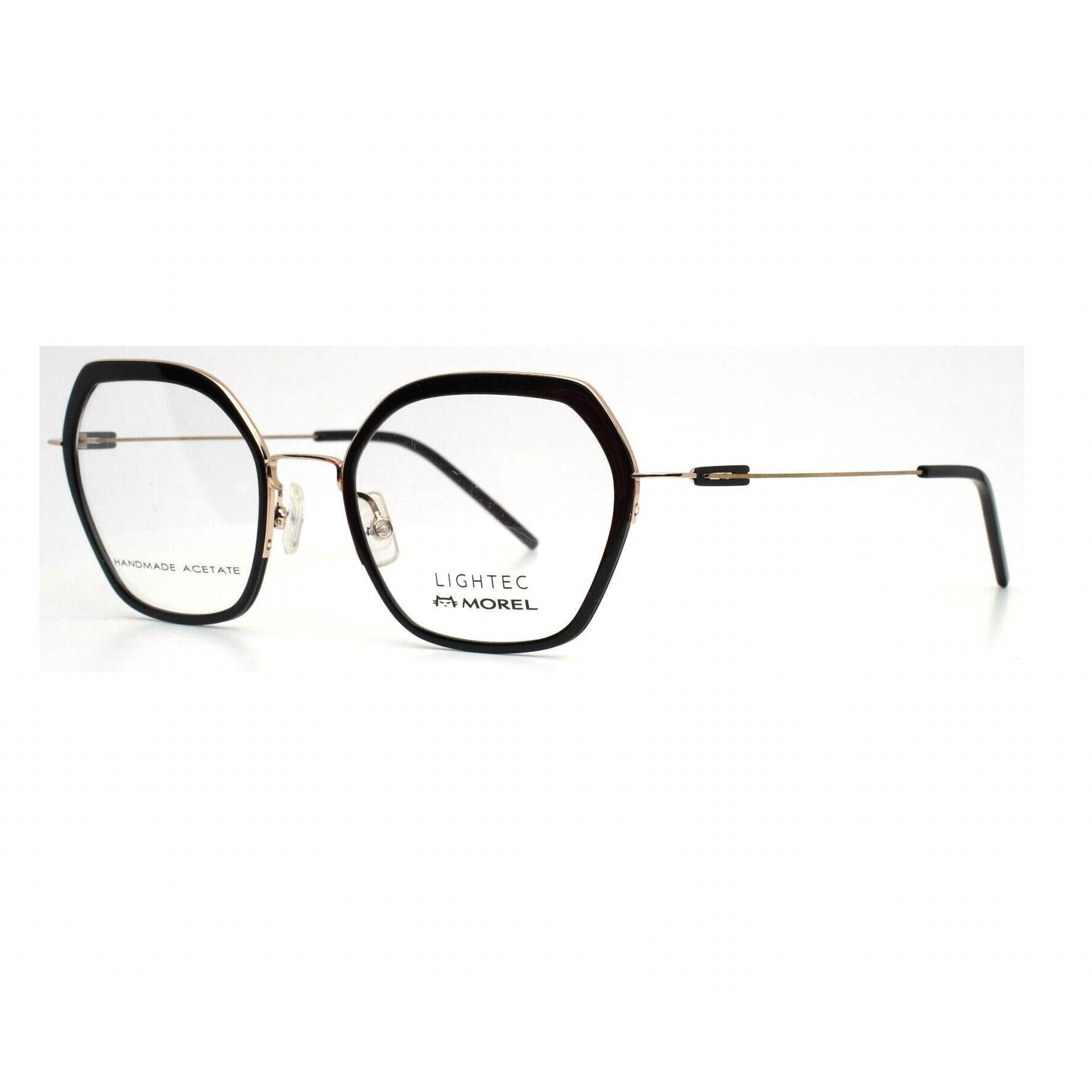 New Morel Women's 30182l Square Eyeglasses In Black Gold